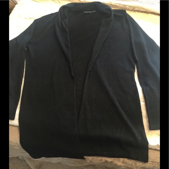 Black Knit Sweater with wrap belt - Picture 2 of 4